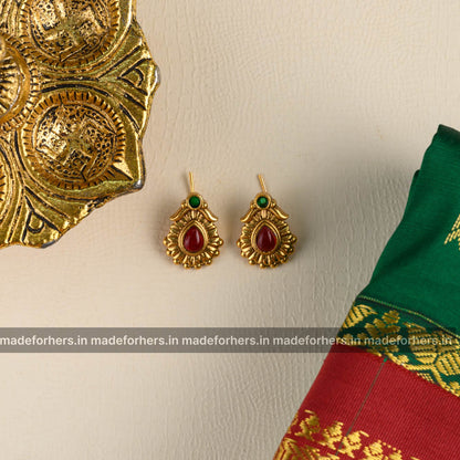 Thangam-Screw patterned Mid Length Neckpiece