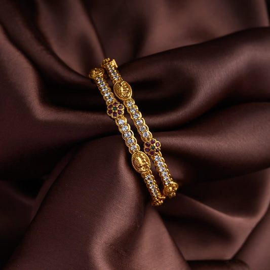 Elephant floral bangles - varalakshmi