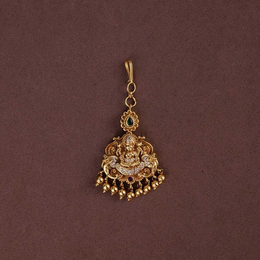 real gold inspired Lakshmi tikka  - thara