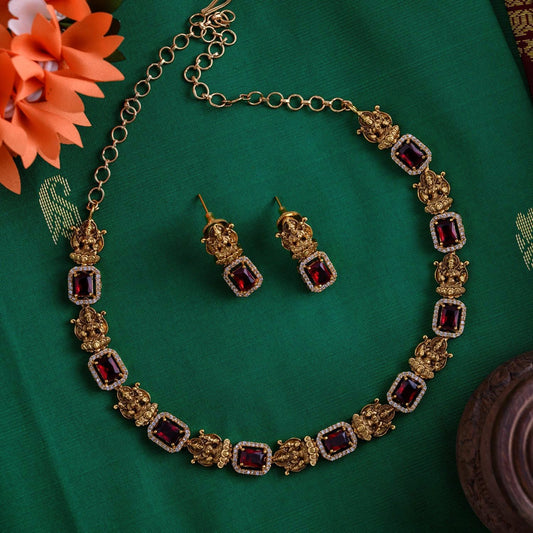Akira the lakshmi neckpiece - half saree