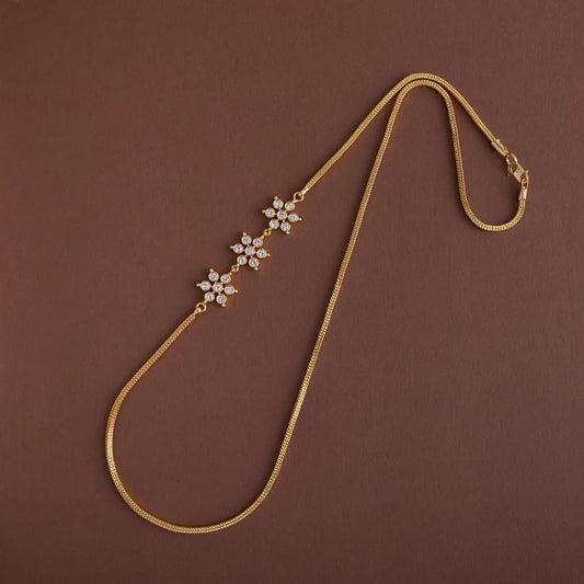 Floral mugappu chain