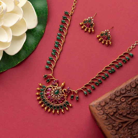 emerald floral set - Royal