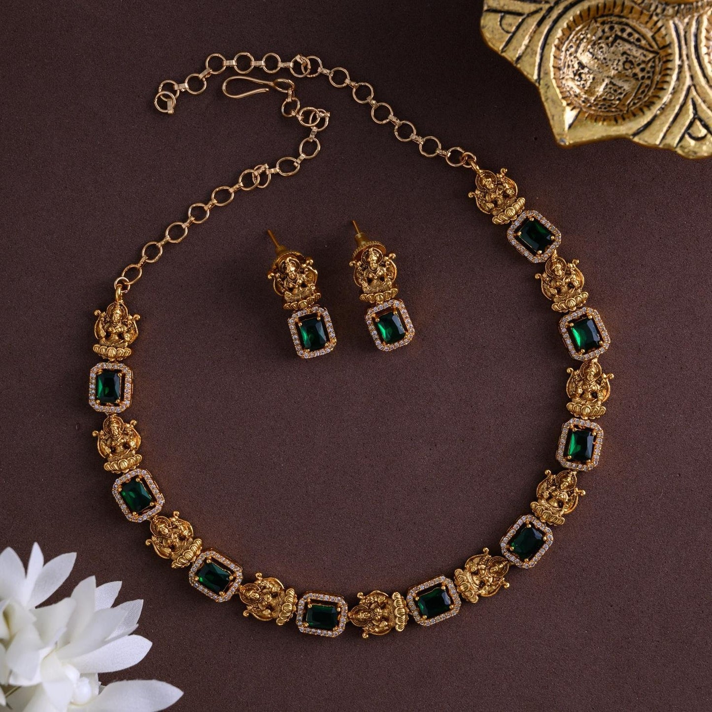 Akira the lakshmi neckpiece set   - Onam - Nita