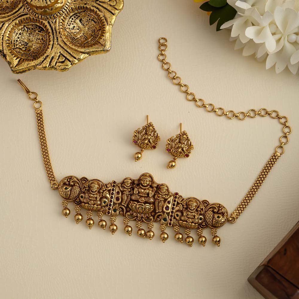 Muthazagi temple designer choker   - Onam