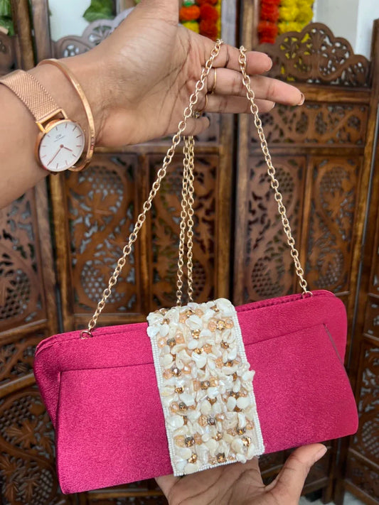 Bridal clutch bag