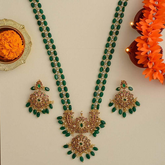 Miraya - trilayered majestic haaram - cele