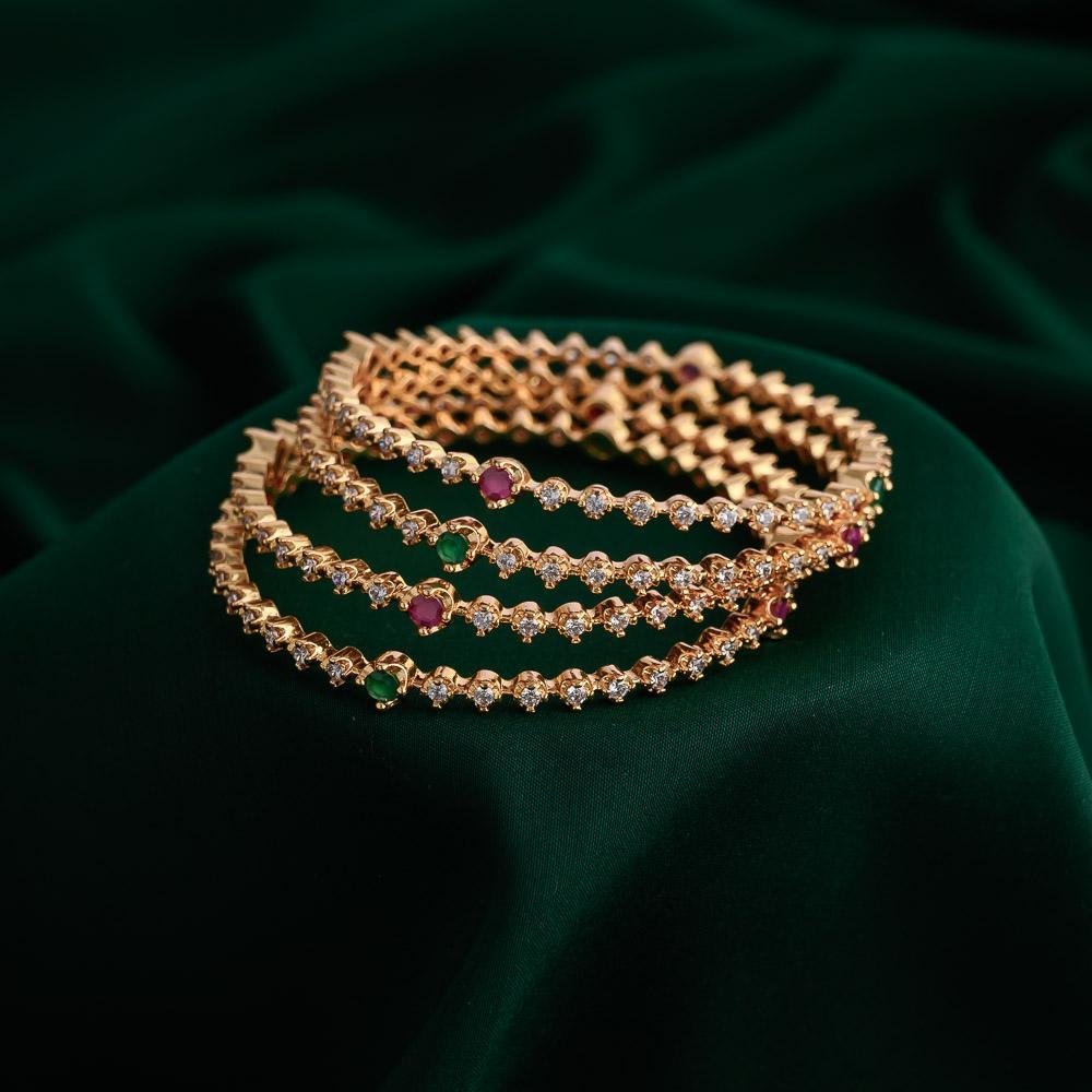 Diamond replica bangles