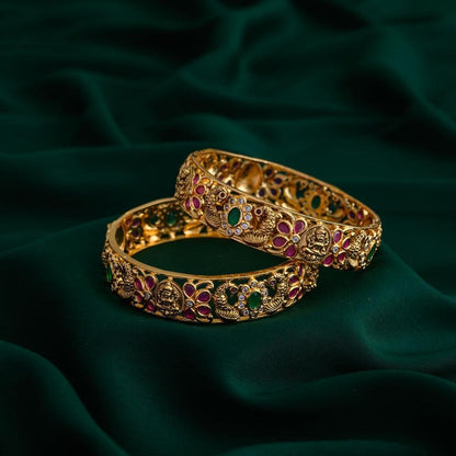 peacock lakshmi bangles - Rukhu - janvi -rukhu