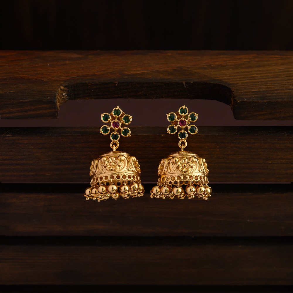 Floral jhumkas -Minmini
