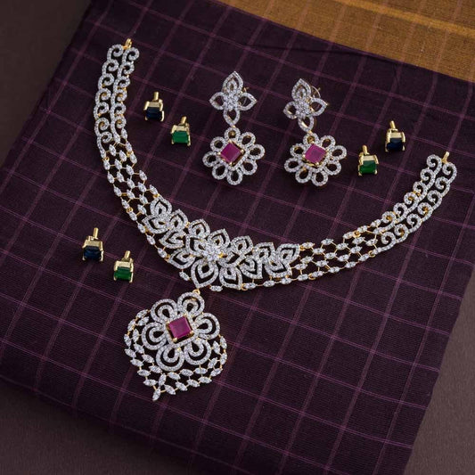 Ziana interchangeables neckpiece set- vairam