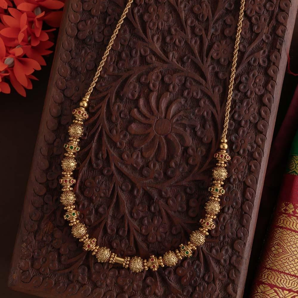 Real gold inspired antique ball chain - Balll