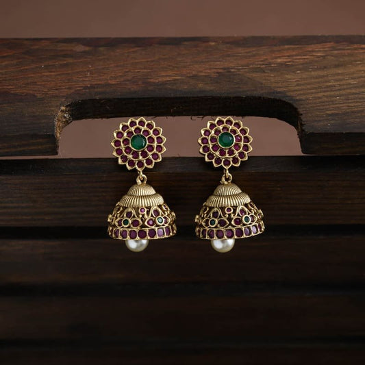 floral jhumka  - Gift