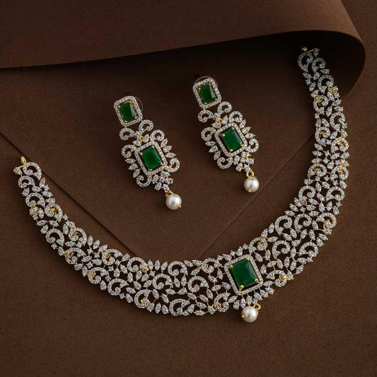 elizabeth version 3diamond replica neckpiece set- cindrella-vairam