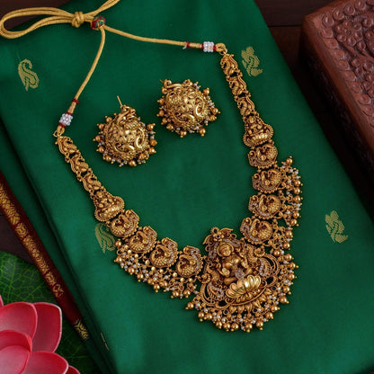 Nakshi neckpiece set  - Temple designer-kamatchi