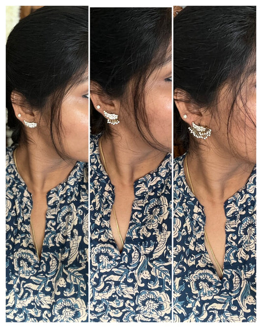 Featherington earring  - stud - Keralam - Minmini