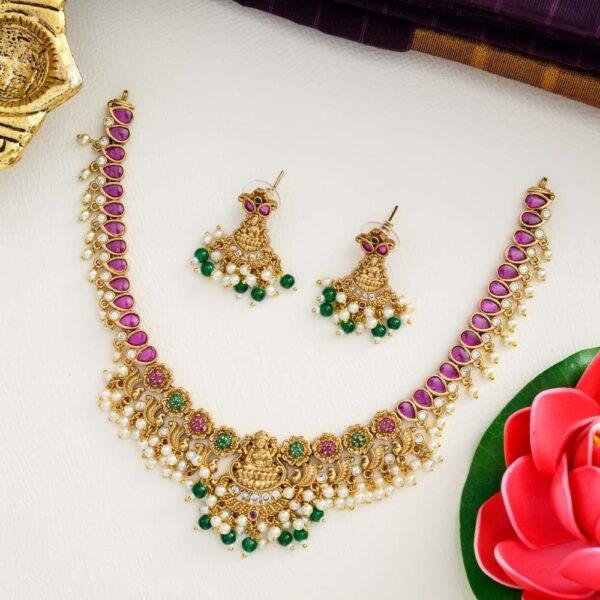 Nigalini guttapusalu neck piece set  –aadi