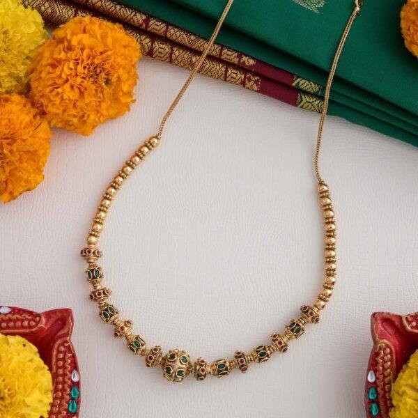 real gold inspiried ball chain