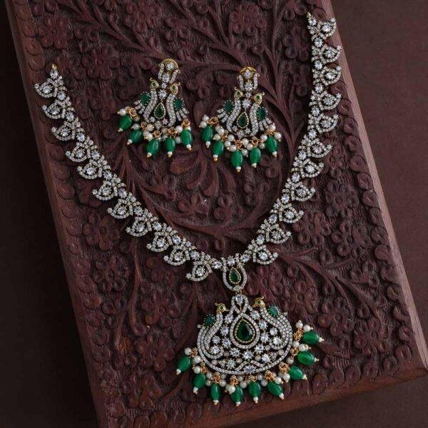 victoria mangaz  midlength neckpiece set-royal
