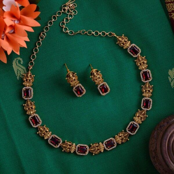 Akira the lakshmi neckpiece - half saree