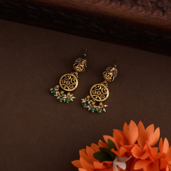 Nangai bridal choker - mookuthi amman ] - Image 2