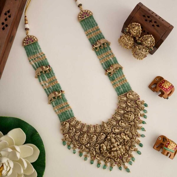 Venmani real gold inspired bridal haaram - Sitara