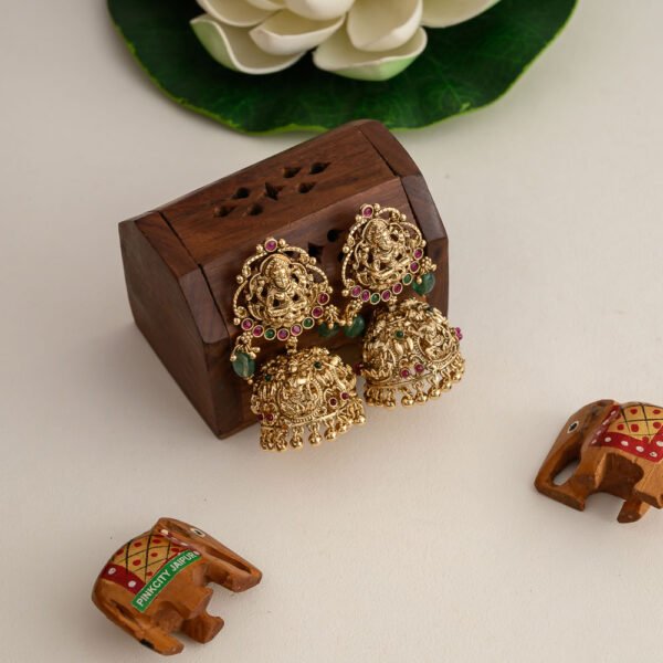 Venmani real gold inspired bridal haaram - Sitara - Image 3