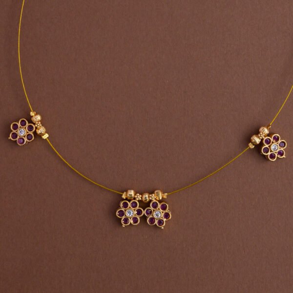 Invisible neckpiece - ( 4 floral )- Gla - Image 2