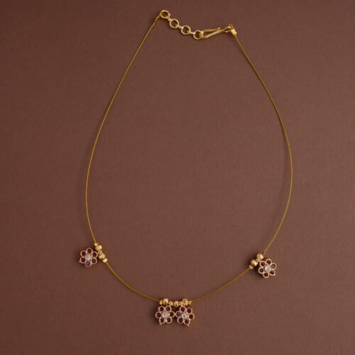 Invisible neckpiece - ( 4 floral )- Gla