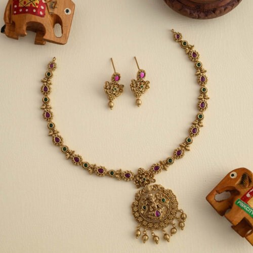 kundanika Lakshmi neckpeice - Kamatchi