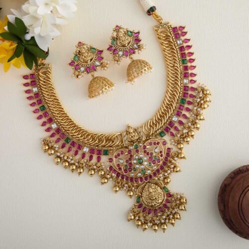 Sumangali real gold inspired neckpiece
