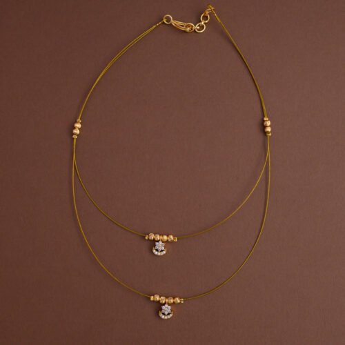 Dual layered invisible neckpiece [ sun moon ] - Elegant on a budget- Gla