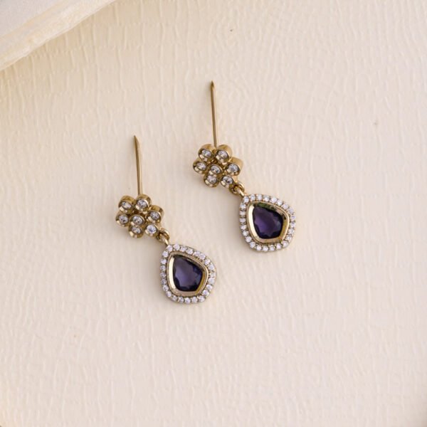 Mirza party wear neckpiece - purple -sephoria - Image 2