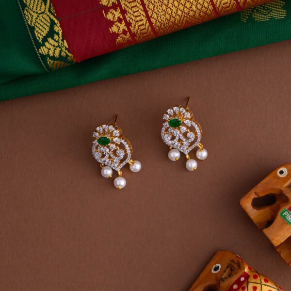 Diamond inspired hasli neckpiece - green - Image 2