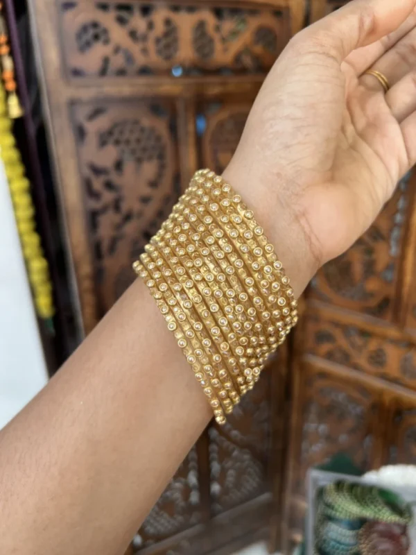 Rain drop bangle - [Golden ] - Nila