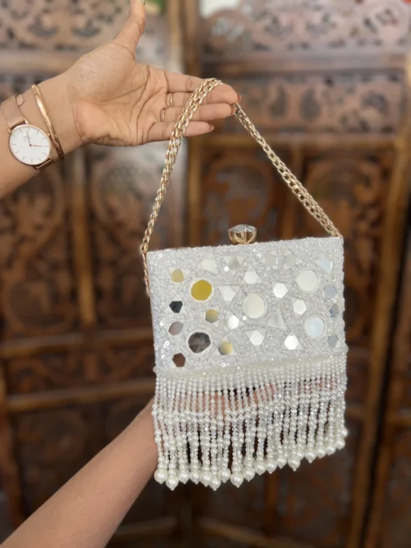 Bridal clutch bag