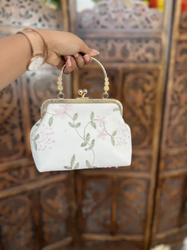 Bridal clutch bag