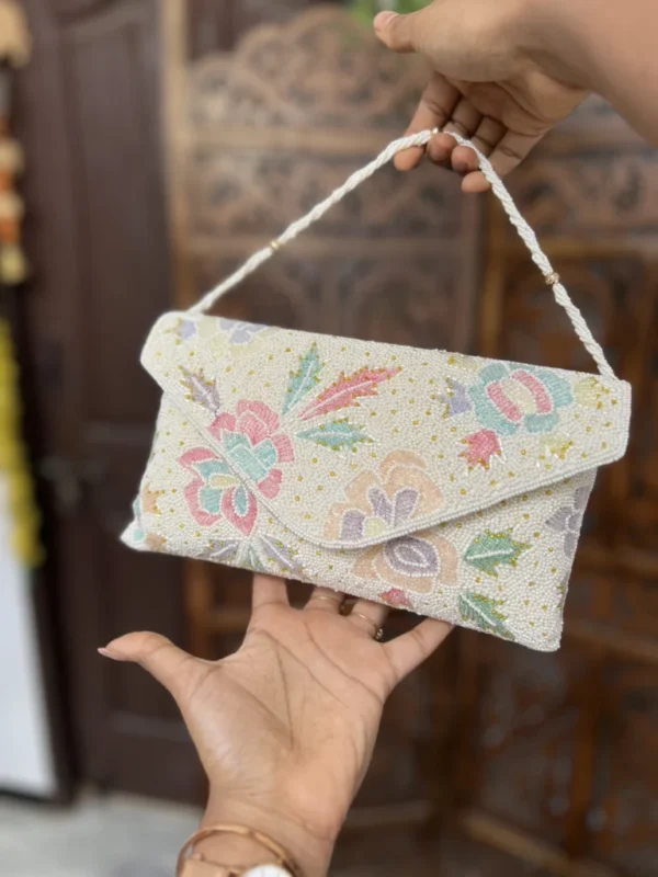 Bridal clutch bag