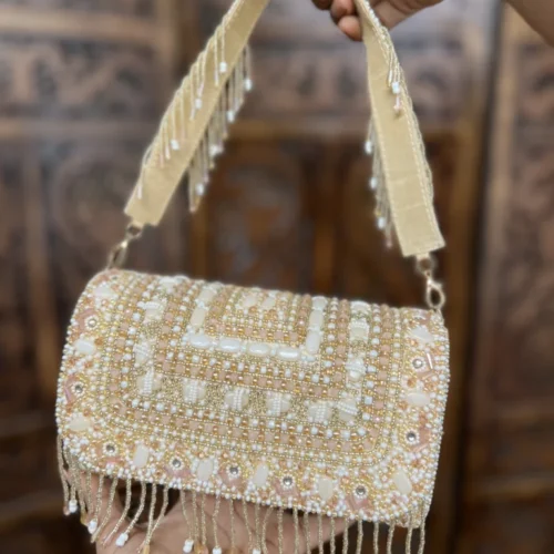 Bridal clutch bag