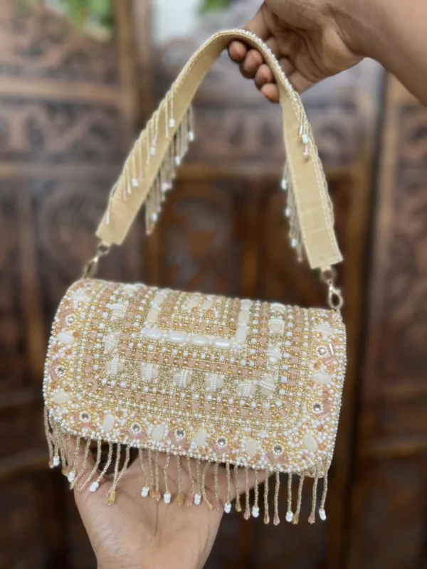 Bridal clutch bag