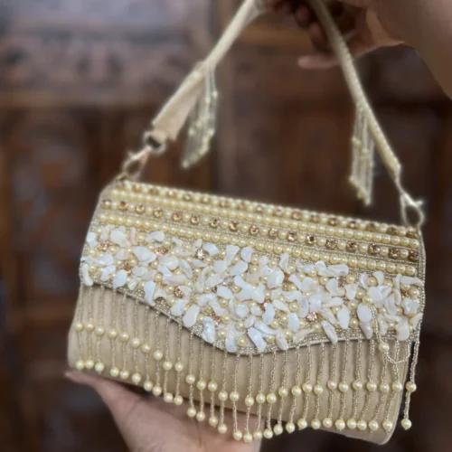 Bridal clutch bag