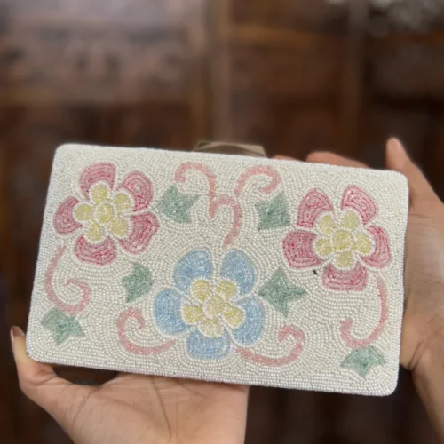 Bridal clutch bag