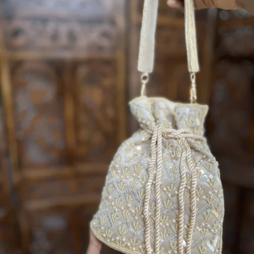 Bridal clutch bag
