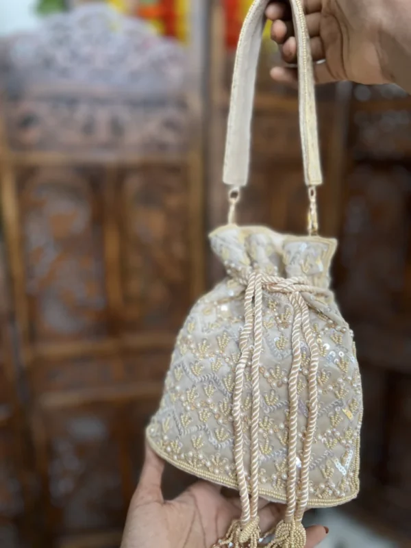 Bridal clutch bag