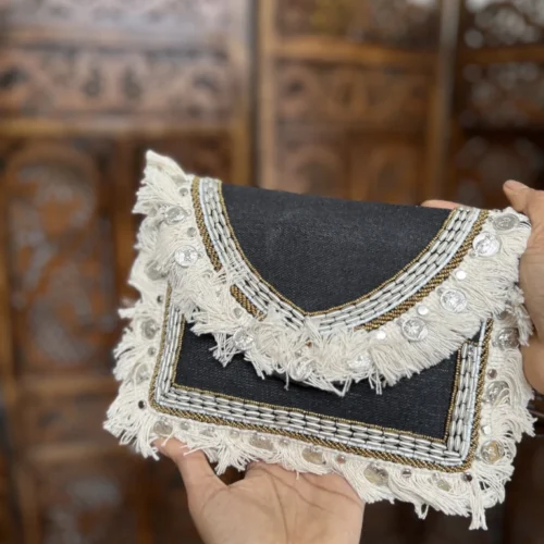 Bridal clutch bag