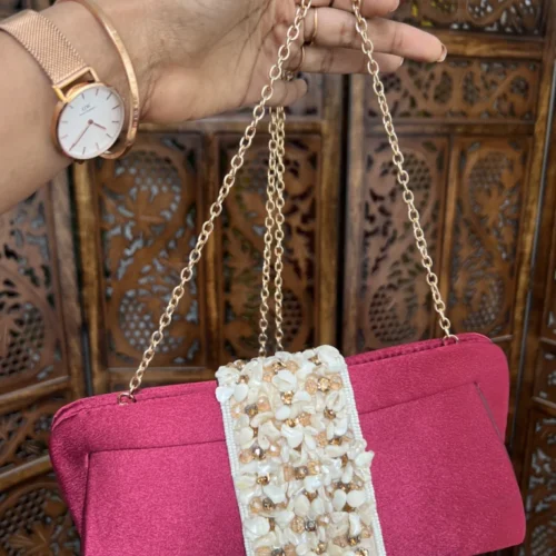 Bridal clutch bag