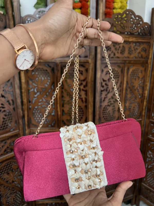 Bridal clutch bag