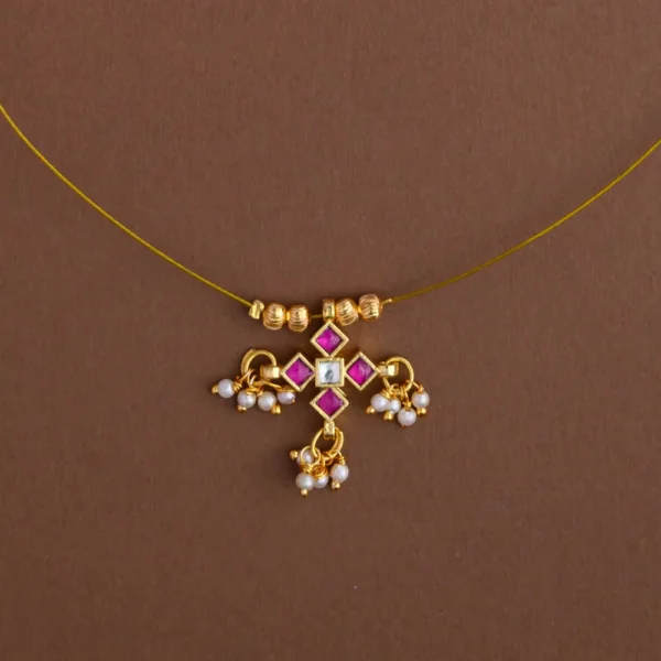 Jadau invisible neckpiece- Gla - Image 2