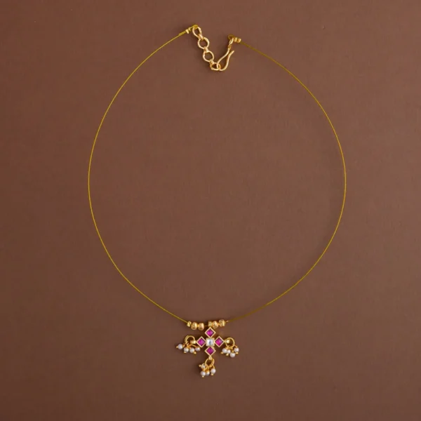 Jadau invisible neckpiece- Gla