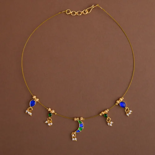 Jadau invisible neckpiece- Gla