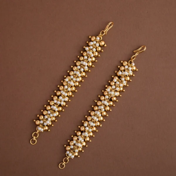 Cluster pearl straight maatal - Earchain